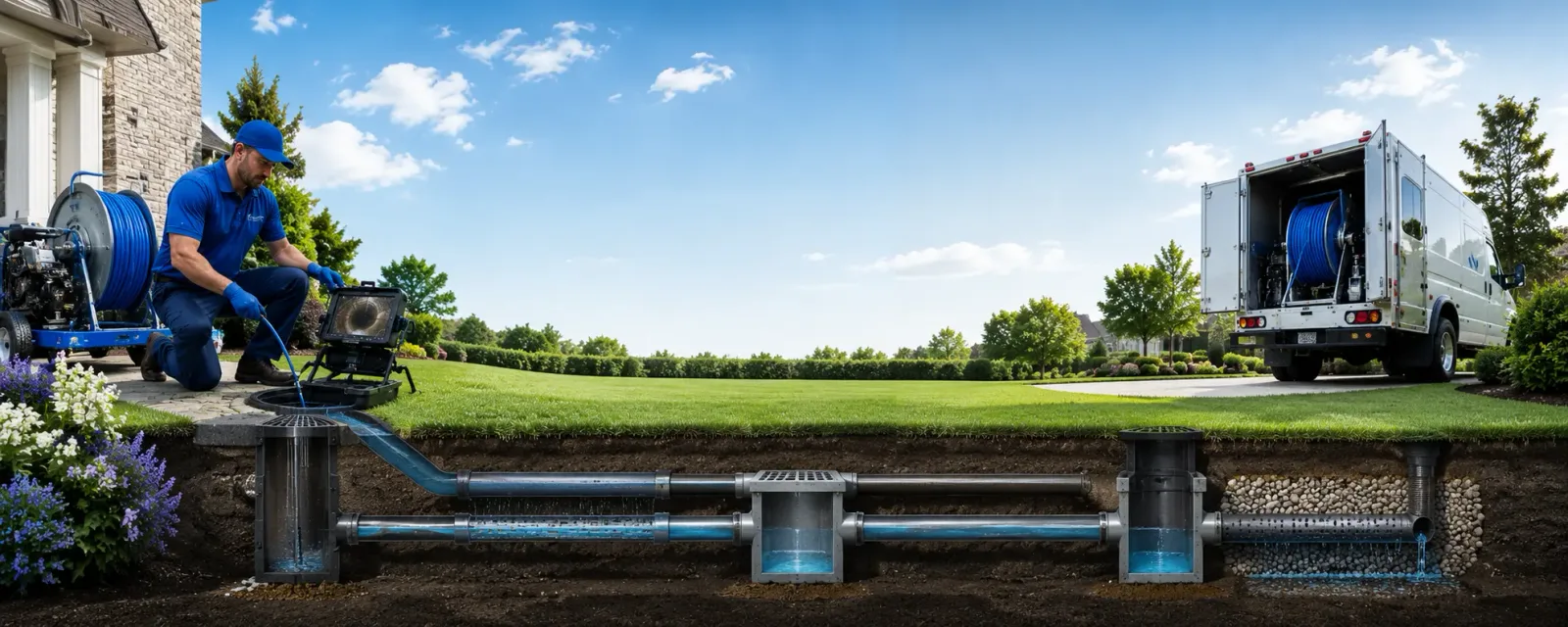 Outdoor drain cleaning information for North San Juan, CA